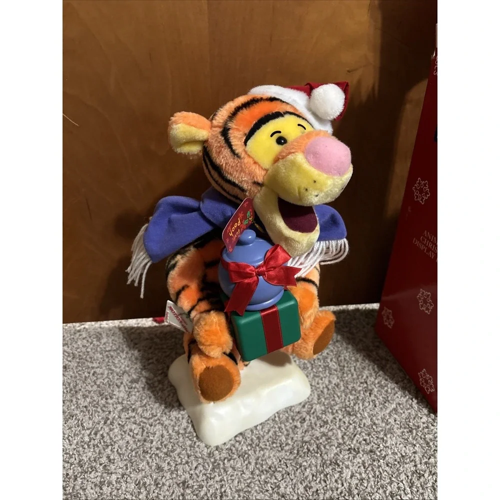 Disney Tigger Motion-ette Christmas Animated Winnie The Pooh Figure Telco 1998